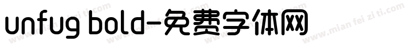 unfug bold字体转换